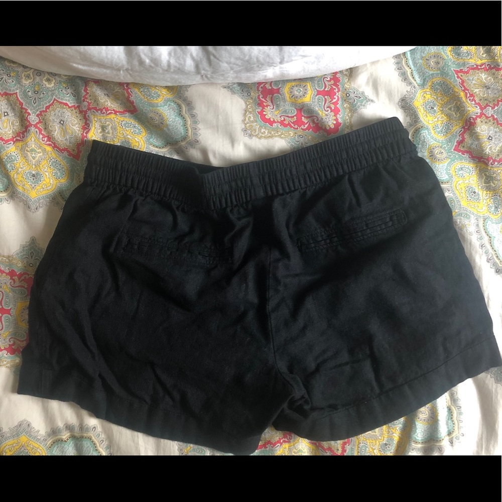 Old Navy Black cotton/linen shorts